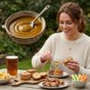 English Mustard Sauce Bold & Spicy Mustard Condiment | Burgers, Hot Dogs & Snacks | Smooth & Sharp Flavor | Ready-to-Use Multipurpose Sauce Compatible with Heinz By Luxe Bitez (Pack of 100) view 3