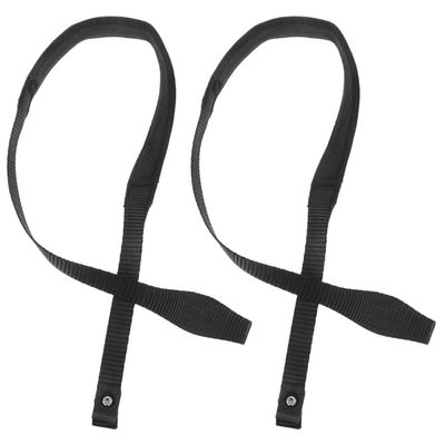 ABOOFAN 2pcs Wristband Leash and Cane Wrist Strap for Trekking Poles in Black Nylon with Comfortable Fit and Wear-resistant Design, Sleek Trendy Style for Hiking and Outdoor Activities