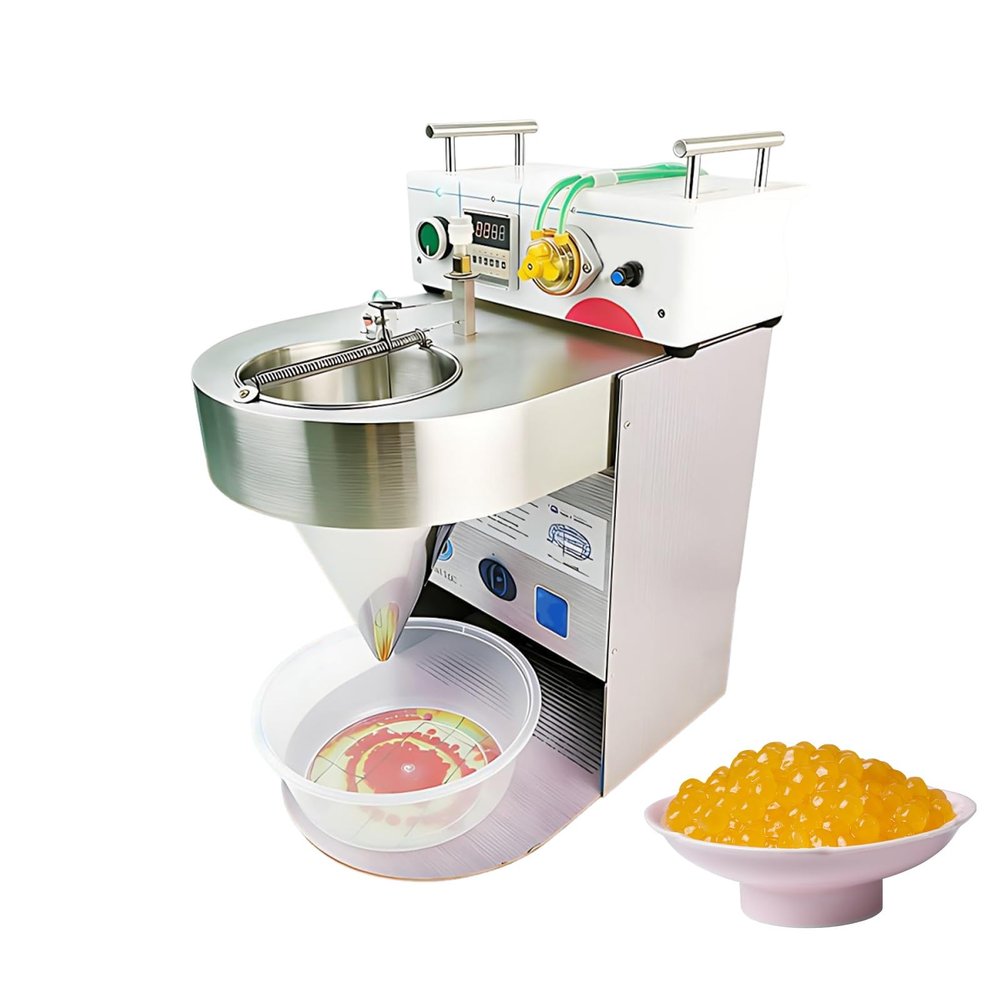 35kg/h High Efficiency Popping Boba Machine, Fully Automatic Juice Ball Maker with Feeder, Blockage Preventing Commercial Pearl Machine