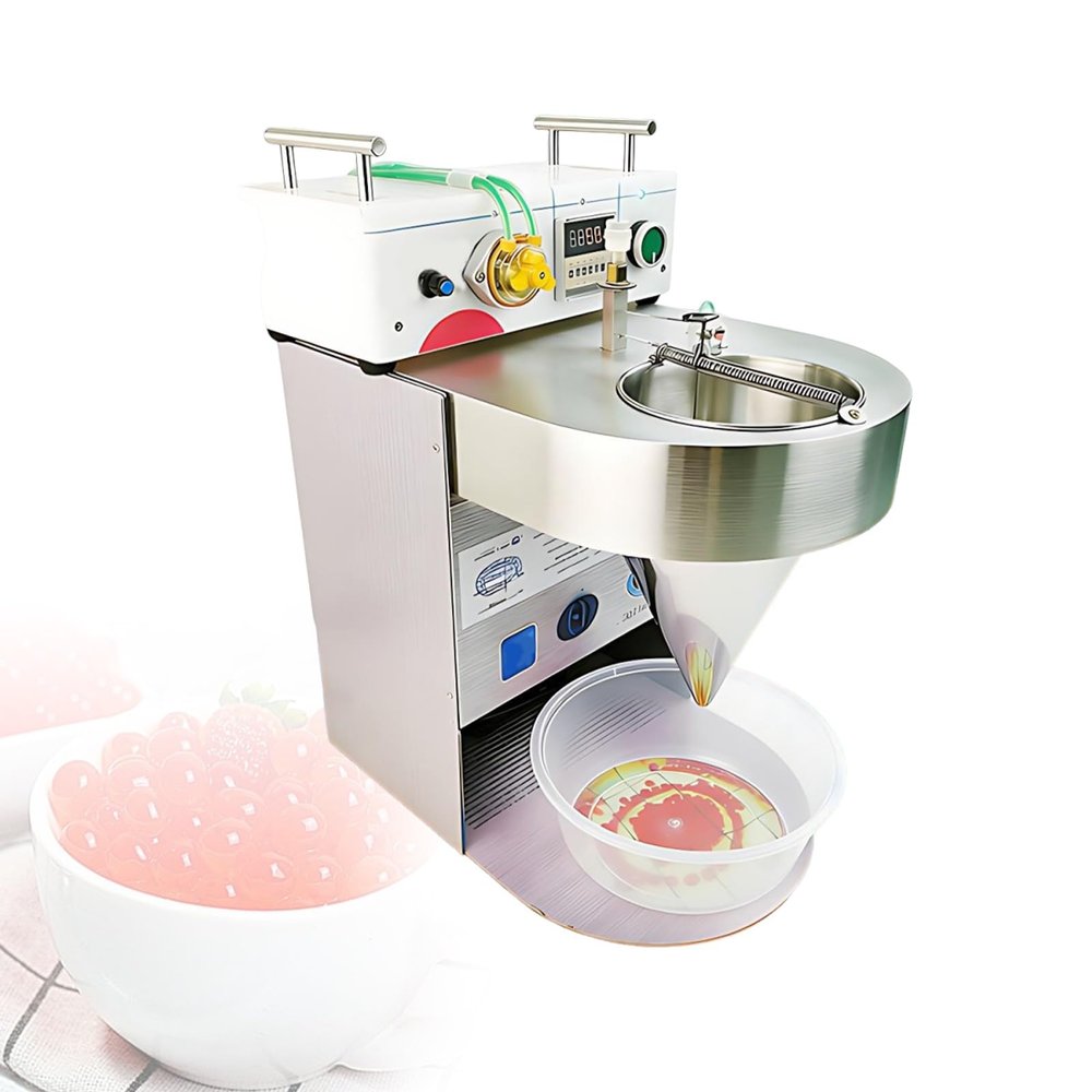 Automatic Popping Boba Making Machine, Commercial Grade Juice Pearl Maker, 304 Stainless Steel Bursting Ball Machine for Milk Tea Shop