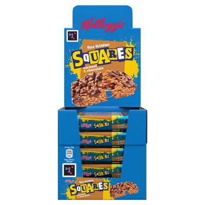 Kellogg's Rice Krispies Squares Chocolate Caramel Snack Bars 30x36g (Pack of 30)