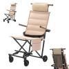 Portable Wheelchair - Lying and Sitting Mobility Support | High Load-Bearing Capacity Foldable Travel Wheelchair - for Elderly Senior Adult Disabled Outdoor Beach Travel view 1