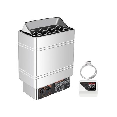 6 8 9 KW Electric Sauna Heater Stove External/Internal Controller Overheating Protection Spa Room Steam Generator for Beginners DIY(8KW Internal)