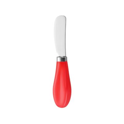 2PC- ceramic stainless steel butter is fresh, exquisite and practical for home use-red handle