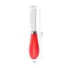 2PC- ceramic stainless steel butter is fresh, exquisite and practical for home use-red handle view 2