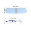 VILLCASE Denture Box Kit with Portable Tooth Brush and Retainer Cleaning Brush, Compact Plastic Design for Denture and Retainer Care, for Short Trips and Hotel Stays view 2