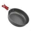 Compact Aluminum Alloy NonStick Frying Pan with Folding Handle, Portable Design Includes Mesh Bag for Storage, Suitable for Outdoor Cooking view 3