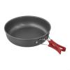 Compact Aluminum Alloy NonStick Frying Pan with Folding Handle, Portable Design Includes Mesh Bag for Storage, Suitable for Outdoor Cooking view 4