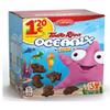 Mini Cocoa Animal Biscuits - Ocean-Themed Vitamin Enriched Kids Snacks - 12-Unit Pack view 1