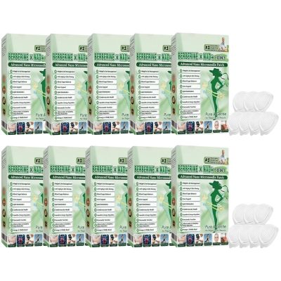 Moringa 10-in-1 Nano-Needle Patches for Women and Men, Slimming Made From Natural Ingredientsspatch Body Care for Figure Support Berberines And,