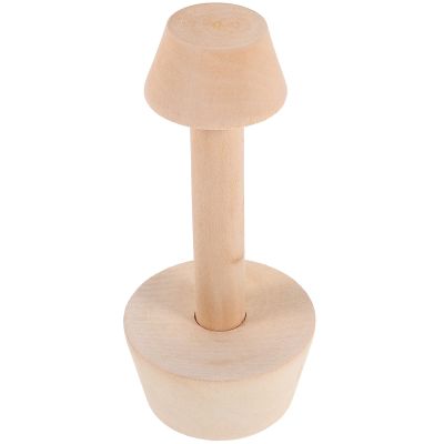 Abaodam Wooden Double Ends Tart Tamper for Efficient Preparation of Tarts and Pies, Khaki Colour with Versatile Design, for Home Baking and Pastry Making