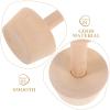 Abaodam Wooden Double Ends Tart Tamper for Efficient Preparation of Tarts and Pies, Khaki Colour with Versatile Design, for Home Baking and Pastry Making view 3