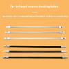 Ceramic Infrared Sauna Heater Tube, 350W Portable Heating Element for Home Spa, Hotel, Swimming Pool, Includes Guard view 2