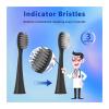 10pcs Replacement Toothbrush Heads,Compatible for BurstAdult Electric Toothbrush for Seago S9 S1 S6 S8 S21 S26 S28 SG540 SG860(Black 10pcs) view 3