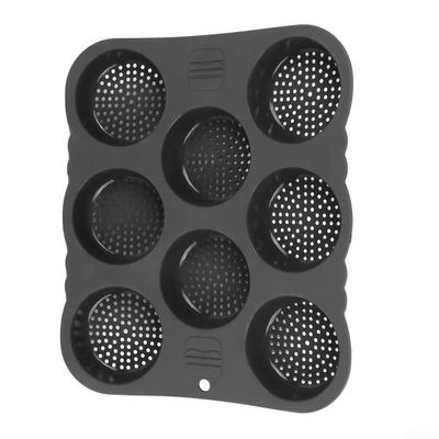 Advokingtap Silicone 8 Hole Bun for Hamburger Buns, Baking Pan Made of Compliant Silicone, Heat Resistant and Dishwasher Safe for Daily Use