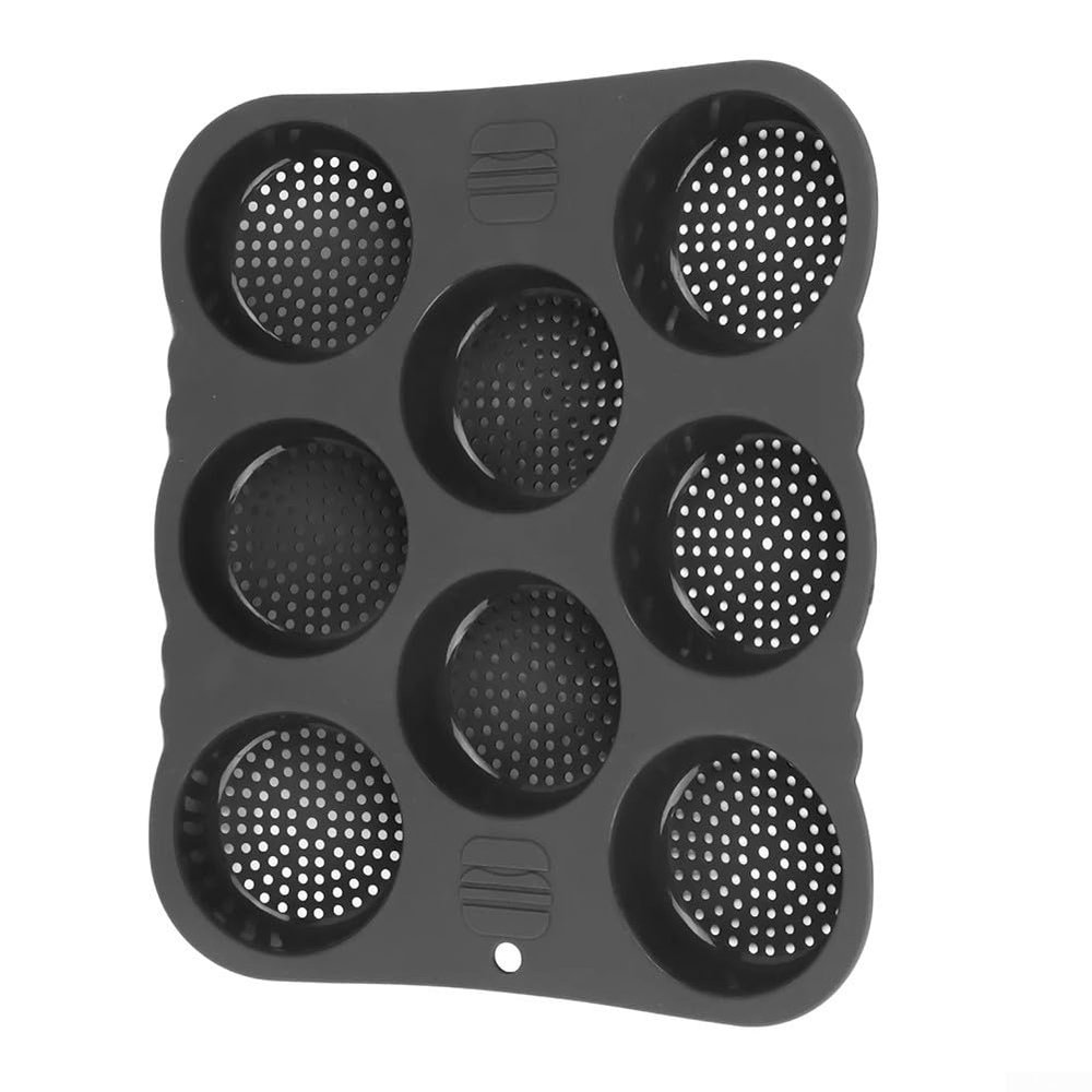 Advokingtap Silicone 8 Hole Bun for Hamburger Buns, Baking Pan Made of Compliant Silicone, Heat Resistant and Dishwasher Safe for Daily Use