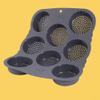 Advokingtap Silicone 8 Hole Bun for Hamburger Buns, Baking Pan Made of Compliant Silicone, Heat Resistant and Dishwasher Safe for Daily Use view 2