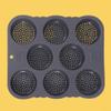 Advokingtap Silicone 8 Hole Bun for Hamburger Buns, Baking Pan Made of Compliant Silicone, Heat Resistant and Dishwasher Safe for Daily Use view 3