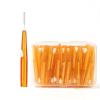 Interdental Brushes 60 Pcs/Box Toothpick Dental Interdental Brush 0.6-1.5Mm Cleaning Between Teeth I Shape Tooth Floss(Orange) view 1