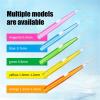 Interdental Brushes 60 Pcs/Box Toothpick Dental Interdental Brush 0.6-1.5Mm Cleaning Between Teeth I Shape Tooth Floss(Orange) view 3