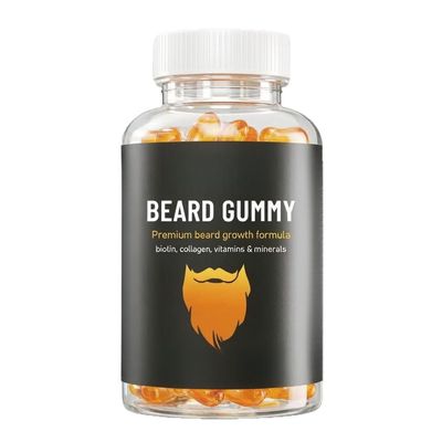 Men's Beard Growth Gummies - Contains Biotin and Multivitamins to Make Facial Hair Stronger