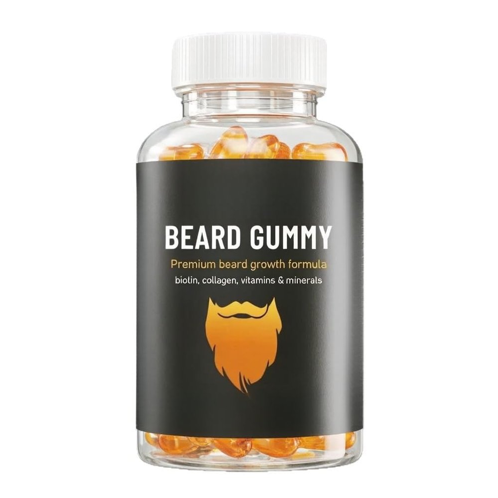Men's Beard Growth Gummies - Contains Biotin and Multivitamins to Make Facial Hair Stronger