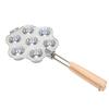 PUSOKEI Egg Tart Mold 7 Holes Efficient Aluminum Alloy Cake Baking Tool for Mini Tart Pudding Easy for Home Baking view 3
