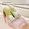 U Shaped Double Sided Sponge Scrubber, Reusable Dishwashing Sponges, Groove Design Multi-Purpose Dish Sponges, for Cups, Knife, Pots and Pans Cleaning (3PCS) view 4