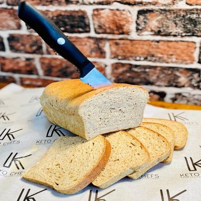 Keto Chefs Ultra Low Carb Freshly Baked Keto Bread Rustic Sliced Sandwich Loaf 4 x (600g)