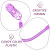 RUNROTOO 6pcs DIY Anti-Lost Hat Strap Clips with PC Material, Windproof and Sand Protection, Unique Purple Design for Outdoor Hiking and Running Activities view 3