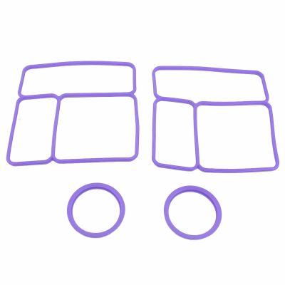 Gsycle 2 Pack Lid Seal Gasket for Lunch Box, Silicone Leakproof Lunch Box Airtight Food Container Gasket Replacement for Lunch Box Accessories (Purple)