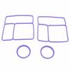 Gsycle 2 Pack Lid Seal Gasket for Lunch Box, Silicone Leakproof Lunch Box Airtight Food Container Gasket Replacement for Lunch Box Accessories (Purple) view 1