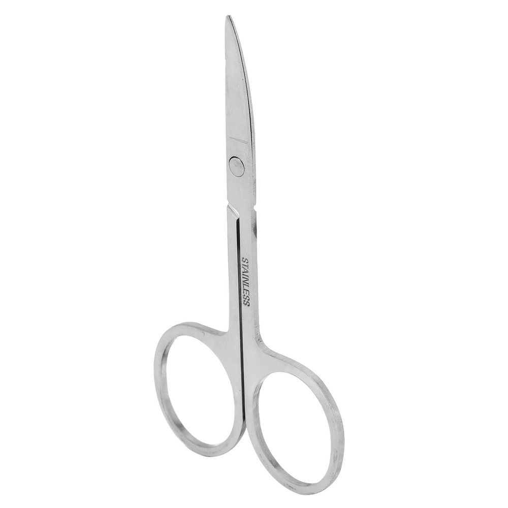 FreshCart Basics Fine Tip Eyebrow Scissors Curved Mouth Beauty Scissors for False Eyelashes Ergonomic Design Suitable for Moustache and Beard