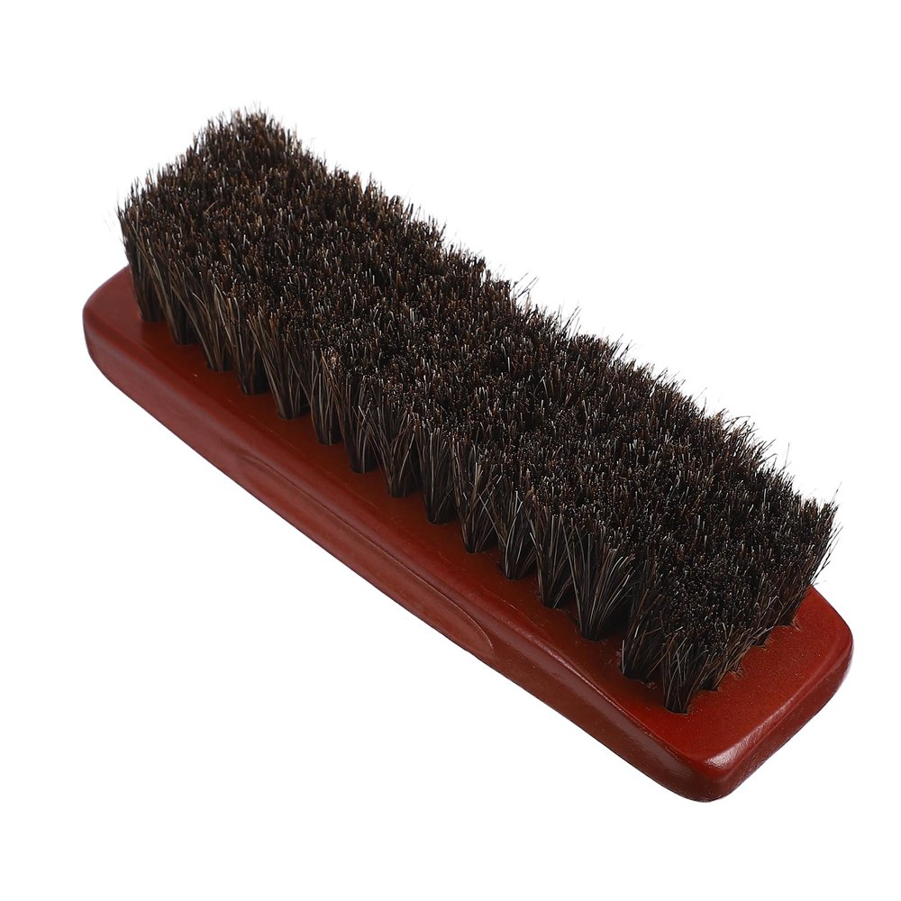YARNOW Horsehair Dusting Brush for Garment Cleaning Shoe Washing Brush Cap Cleaner for Hats for Removing Pet Hair from Furniture and Lint from Clothes