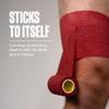 2 Rolls SPORTTAPE Self-Adhesive Cohesive Bandage, 7.5cm x 4.5m, Maroon - Compression & Vet Wrap for Dogs, Horses, Sports Stretch Tape for Football, Ankles, Joints, Wrists and Sock Tape view 2