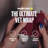 2 Rolls SPORTTAPE Self-Adhesive Cohesive Bandage, 7.5cm x 4.5m, Maroon - Compression & Vet Wrap for Dogs, Horses, Sports Stretch Tape for Football, Ankles, Joints, Wrists and Sock Tape view 3