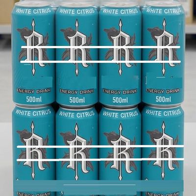 White Citrus Energy Drink, Sugar Free, White Citrus Can, 500ml, Pack of 12