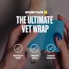 2 Rolls SPORTTAPE Self-Adhesive Cohesive Bandage, 7.5cm x 4.5m, Sky Blue - Compression & Vet Wrap for Dogs, Horses, Sports Stretch Tape for Football, Ankles, Joints, Wrists and Sock Tape view 4