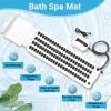 Massage Mat for Bathtub with Electric Air Pump, 6 Adjustable Settings, Anti-Slip Bubble Bath Machine, Portable Relaxation Mat for Spa Experience view 2