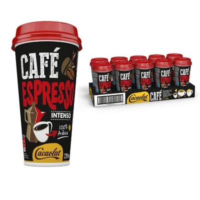 Espresso Coffee Shake Cups 230ml x 10 Ready to Drink Iced Coffee Beverage Smooth Creamy Coffee Drink for Home Work and On the Go