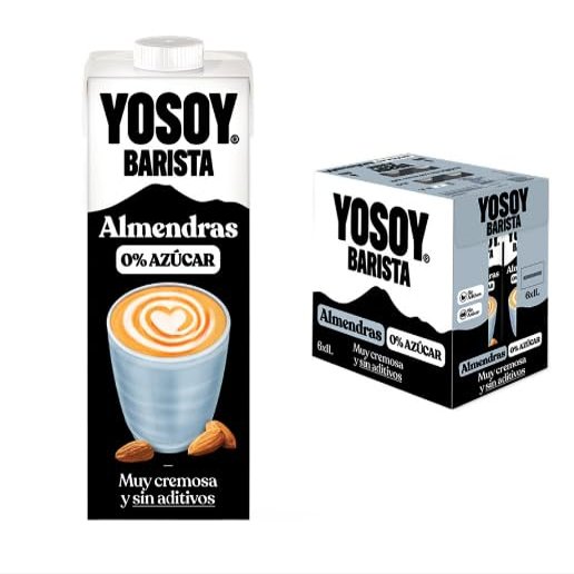 Barista Almond Drink 1L x 6 Creamy Dairy Free Almond Beverage for Coffee Smoothies Cereal and Everyday Use