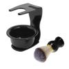 3 in 1 Men Hair Shave Brush Bowl Stand Easy to Clean Practical Shaving Brush Bowl Set for Home Travel view 2