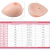 HYFZXWX Crossdresser Breasts Silicone Breast Shapes False Breast Prostheses Cosplay Crossdresser Transgender Prosthesis Mastectomy Fake Breasts Women's/A/M view 2