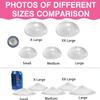 HYFZXWX Bra Inserts Pads Silicone Breast Prostheses False Breasts Breast Enhancer Bra Push-up Pads for Bikini Swimsuit Mastectomy Prosthesis Women's/B/XXL view 3