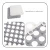 12pcs Non-slip Bath Mats Floor Pads with Strong Flexibility Pvc Material Anti-skid Effect White Bathroom Shower Safety Mats for Household Use view 3