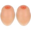 HYFZXWX 1 Pair of Long Tail Shapes Silicone Breast Shapes Breast Shape Silicone Breasts False Breasts, Breast prostheses Mastectomy Prosthesis Bra Petals/A/XXL view 4