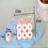 12Pcs Miniature Toilet Paper Roll Dollhouse Bathroom Accessories Mini Toilet Paper Rolls Fake Toilet Paper Miniature Tissue Paper Doll Photography Props view 2
