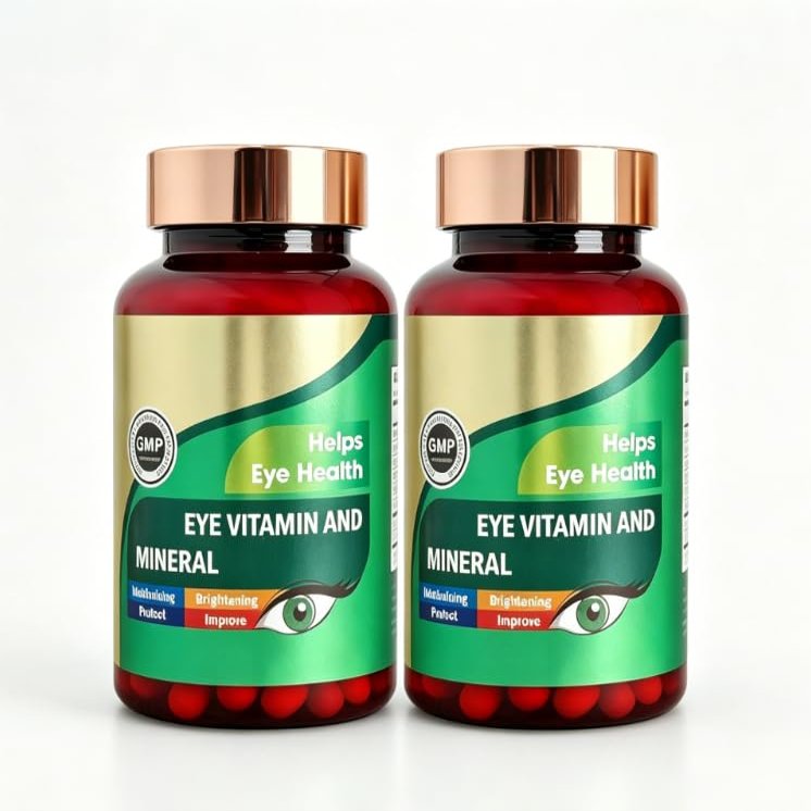 (2 Bottles) Lutein and Zeaxanthin Eye Complex with Vitamin C, E and Zinc, Daily Eye Comfort Support for Adults and Seniors