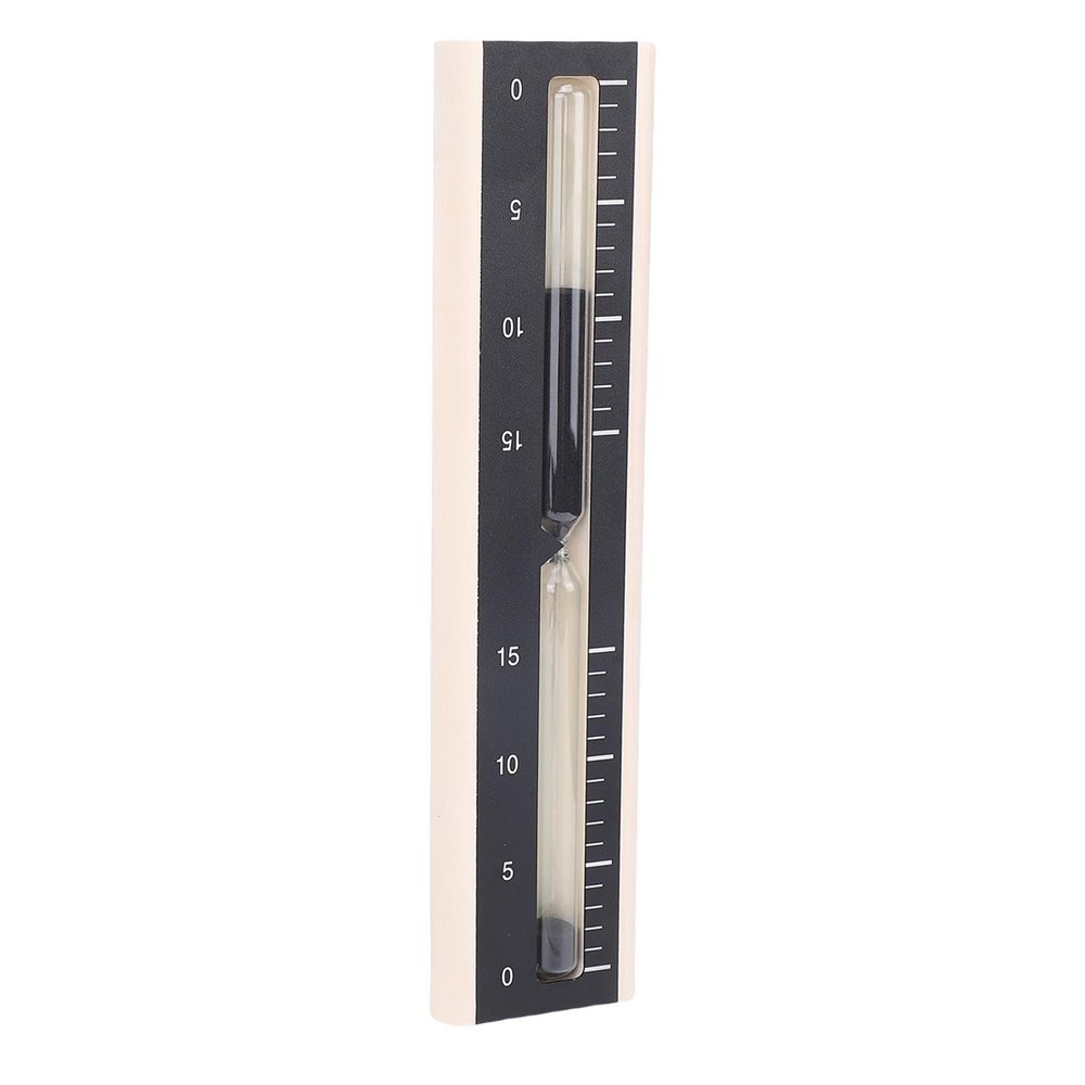 15 Minute Sauna Timer Hourglass | Wooden Wall Mounted Sand Clock for Home Sauna SPA | Dampness Resisting Beech Wood Timer for Relaxation | 11.8x2.8in Compact