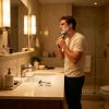 Men Shaving Holder Countertop Acrylic Shaving Storage view 2